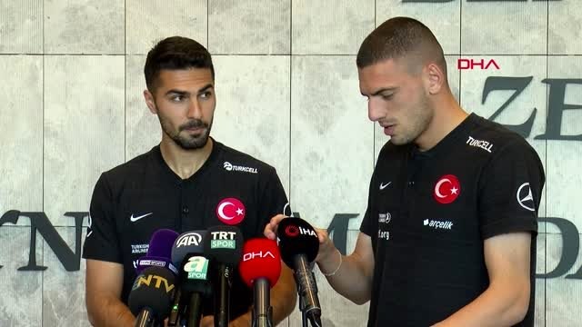 Spor a milli takım futbolcuları mehmet zeki çelik ve merih demiral'ın açıklamaları