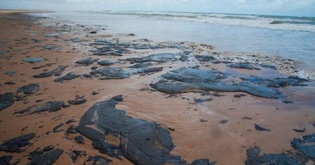 Au Brésil, 2000km de plages sont touchés par une marée de pétrole dont l'origine serait inconnue