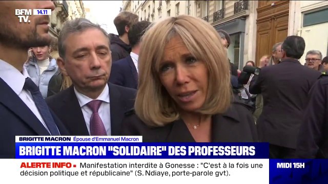 Brigitte Macron est totalement solidaire des professeurs après le suicide d'une directrice d'école à Pantin