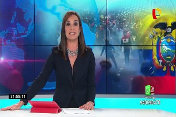 Tensión en Ecuador: Gobierno declara toque de queda luego de que manifestantes tomaran el Parlamento