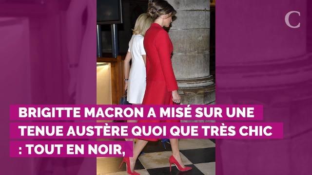 PHOTOS. Brigitte Macron, tout en noir, hyper complice avec Mary de Danemark dans les rues de Paris