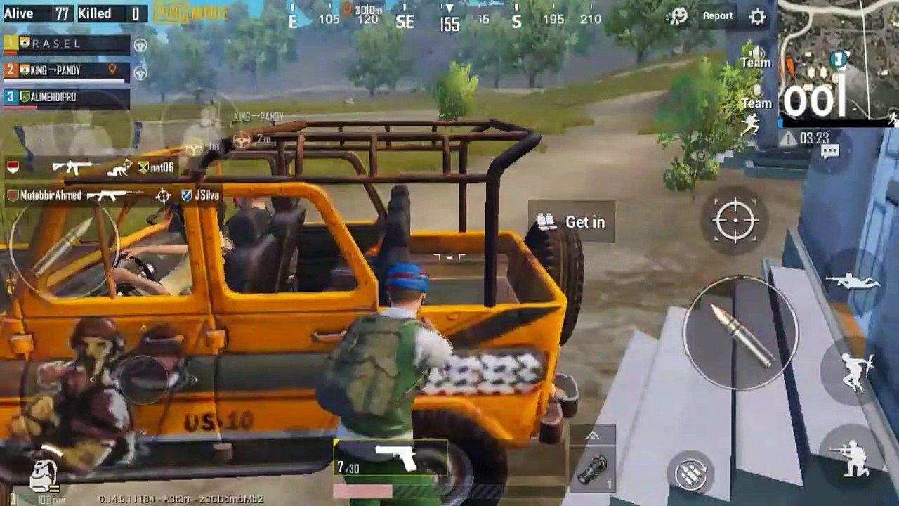3 vs  squat game play in pubg mobile