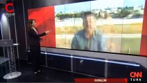 CNN Türk'ün canlı yayınında patlama... Muhabir yerinde zıpladı