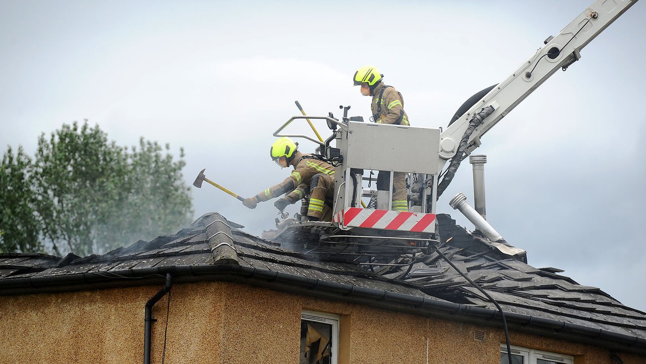 Camelon Mansionhouse Road fire