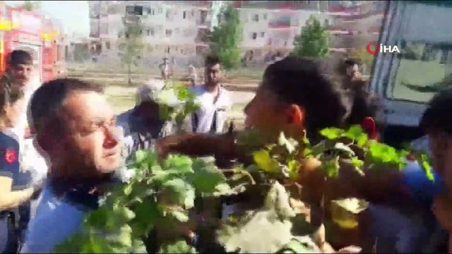 Meyve toplarken ağaçtan düşen çocuğun koluna demir korkuluk saplandı