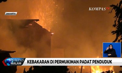 Api Bakar Puluhan Rumah di Jakarta Timur
