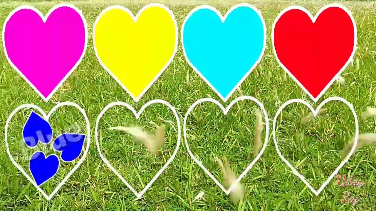 Heart shap colours for kids