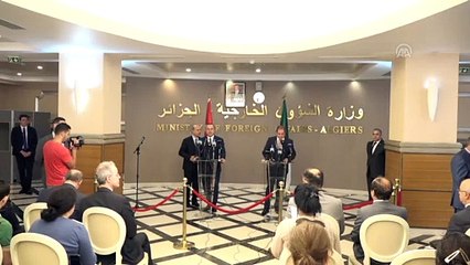 Çavuşoğlu-Bukadum ortak basın toplantısı - CEZAYİR