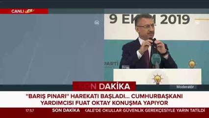 Cumhurbaşkanı Yardımcısı Fuat Oktay açıklama yapıyor