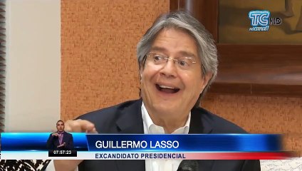 Guillermo Lasso: "mi obligación es estar a lado de la democracia, de la República, de la paz y el orden"