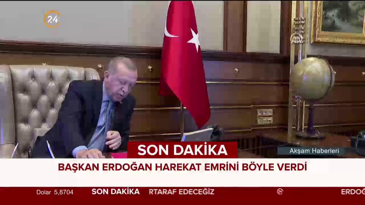 Erdoğan emri böyle verdi