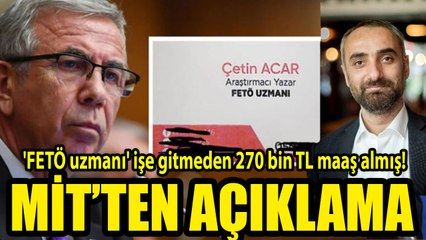 İsmail Saymaz bombayı patlattı: MİT'ten 'FETÖ uzmanı' açıklaması