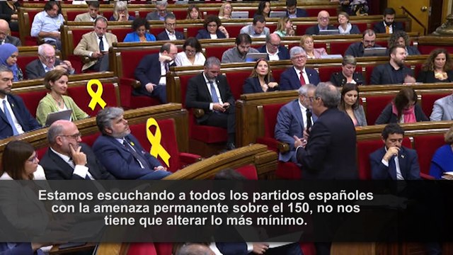 El 155 y el procés protagonizan la sesión de control al Govern