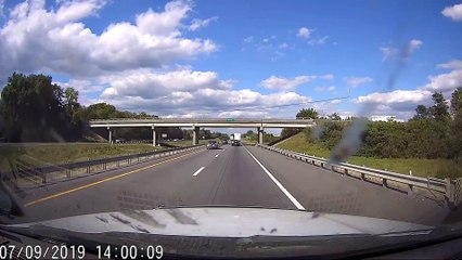 Impatient Driver Loses Control