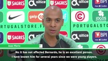 Joao Mario defends 'excellent' Bernardo Silva