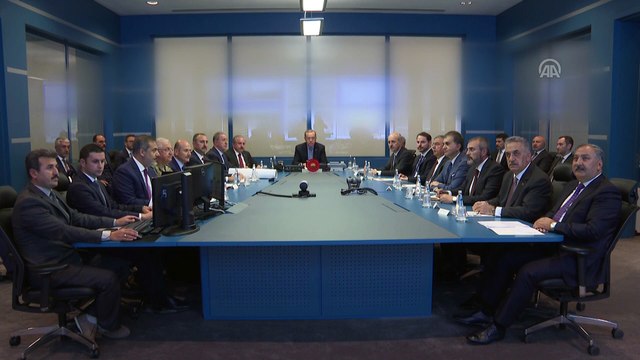 Cumhurbaşkanı Erdoğan başkanlığında 'Barış Pınarı Harekatı Koordinasyon Toplantısı' yapıldı - ANKARA