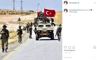 Ünlülerden Barış Pınarı Harekatı'na destek