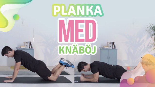 Planka med knäböj - Steg för Hälsa