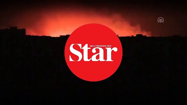 Tel Abyad’daki terör hedefleri obüs atışlarıyla vuruluyor!; İşte o görüntüler