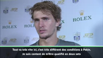 Shanghai - Zverev : "Beaucoup de positif de cette victoire contre Chardy"