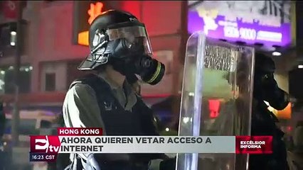 Hong Kong no descarta vetar acceso a internet para frenar protestas