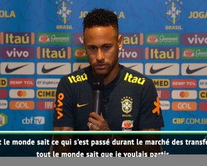 Brésil - Neymar : "Je me sens heureux et à l'aise au PSG"