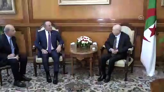 Çavuşoğlu, Cezayir Devlet Başkanı Bensalah ile görüştü - CEZAYİR
