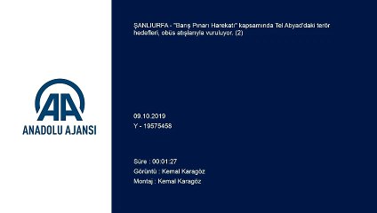 Barış Pınarı Harekatı - Tel Abyad'daki terör hedefleri obüs atışlarıyla vuruluyor (2)