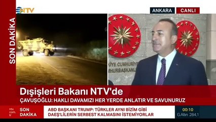 Çavuşoğlu’ndan operasyon açıklaması
