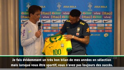 Brésil - Neymar "très heureux" d'atteindre les 100 sélections