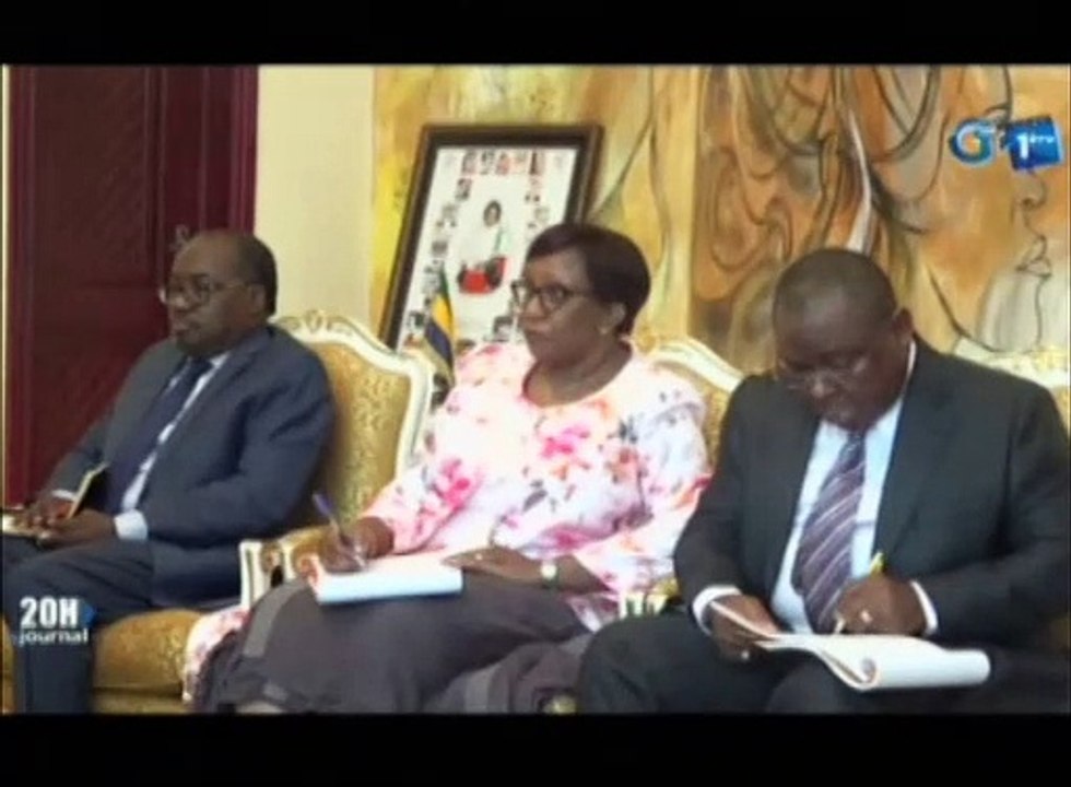 RTG - Entretien entre la Présidente de la cour constitutionnel et une délégation de la FMI au Gabon