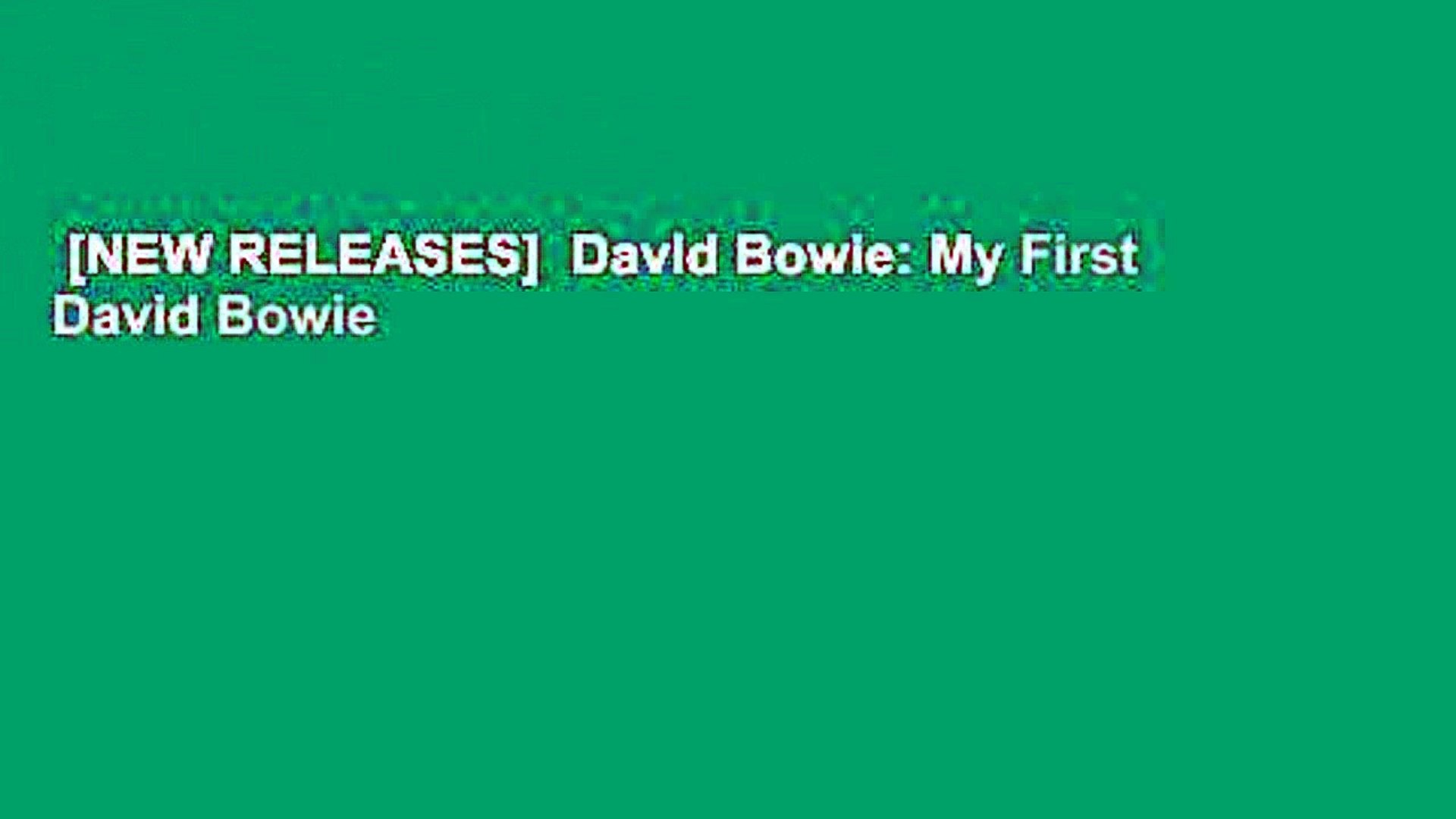 ⁣[NEW RELEASES]  David Bowie: My First David Bowie