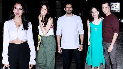 Скачать видео: The Sky Is Pink Special Screening | Janhvi Kapoor, Farhan Akhtar, Aditya Roy Kapur