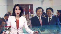 Abe considers short meeting when S. Korean PM visits Japan: NHK