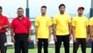 National Anthem during TBI Blue vs TBI Yellow Cricket Series 2018 (Kolkata, India).