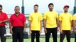 National Anthem during TBI Blue vs TBI Yellow Cricket Series 2018 (Kolkata, India).