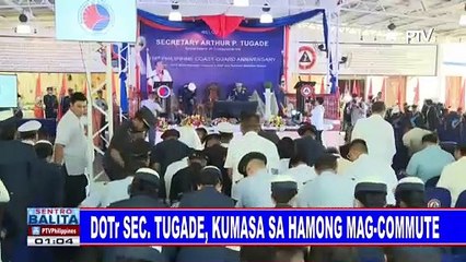 Pagtugon sa mga problema ng transportasyon, patuloy; DOTr Sec. Tugade, kumasa sa hamong mag-commute