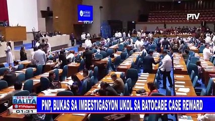 PNP, bukas sa imbestigasyon ukol sa Batocabe case reward