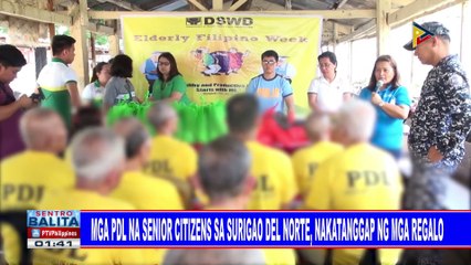 Mga PDL na senior citizens sa Surigao del Norte, nakatanggap ng mga regalo