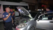 Plakası çamurlu otomobildeki yüzleri maskeli 5 kişi, gözaltına alındı