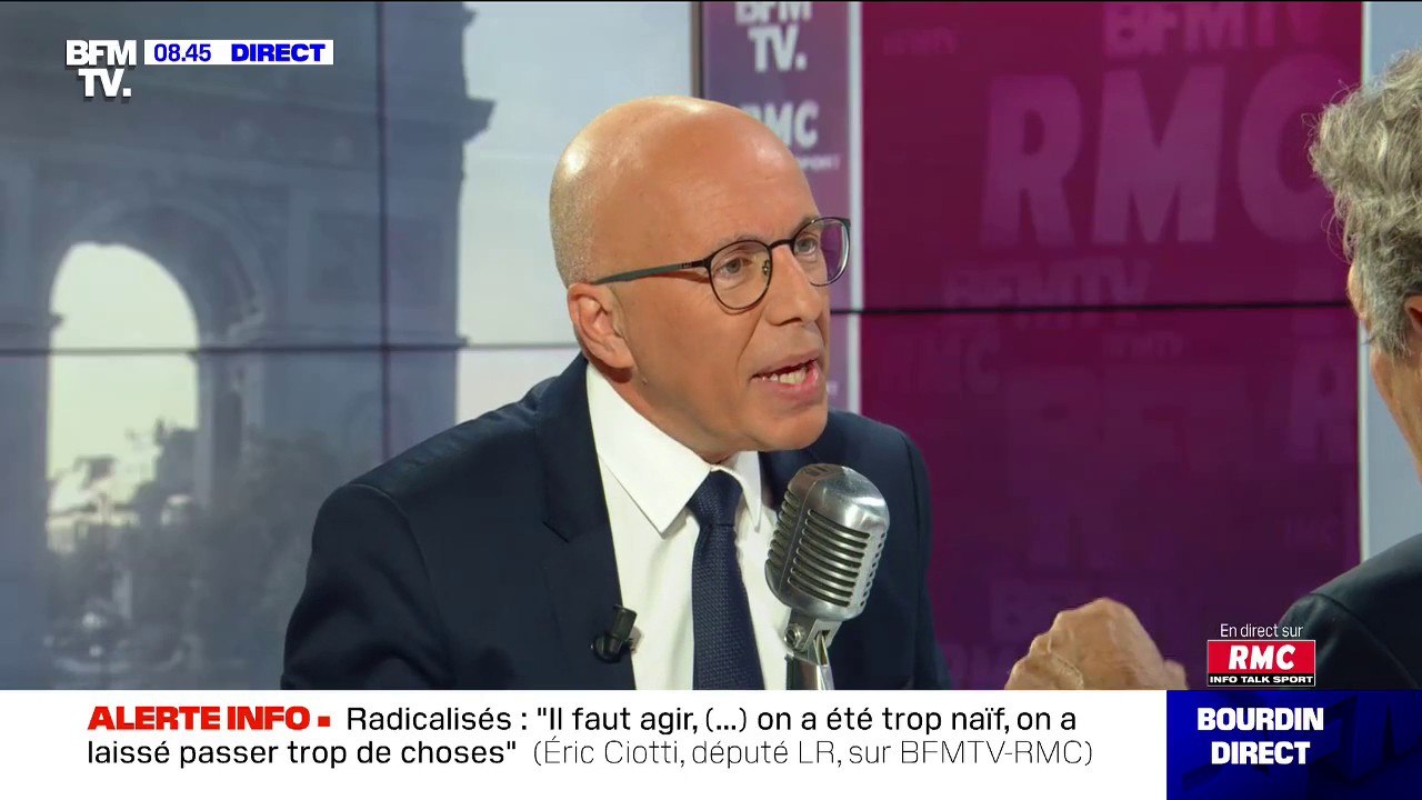 Éric Ciotti (LR): "L’immigration aujourd’hui, trop nombreuse, a conduit à une faillie totale de l’intégration"