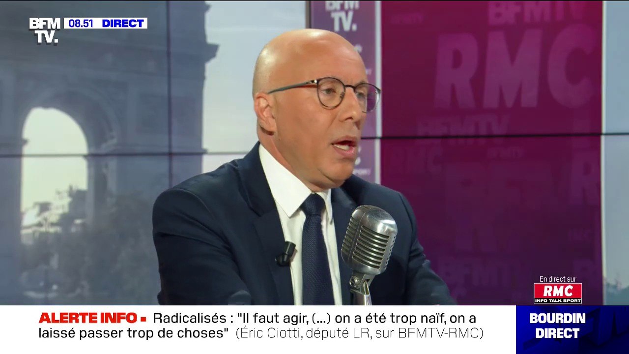 Éric Ciotti (LR) souhaite que les "faux demandeurs d'asile" soient reconduits dans leurs pays