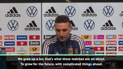 Germany draw was Argentina's best performance whilst coach - Scaloni