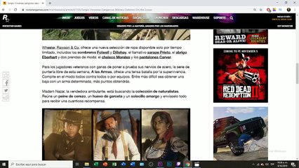 Nueva actualización!! MASCARA DEL ASESINO!!! SERGIO VINCENZA!! MILITAR RDR2