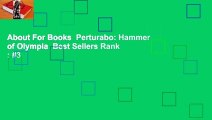 About For Books  Perturabo: Hammer of Olympia  Best Sellers Rank : #3