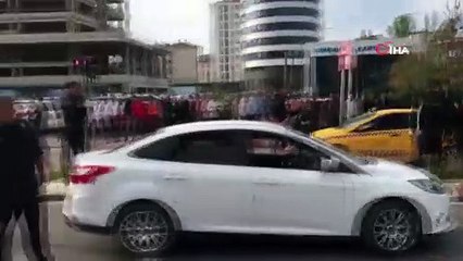 Anadolu Adliyesi önünde hareketli dakikalar