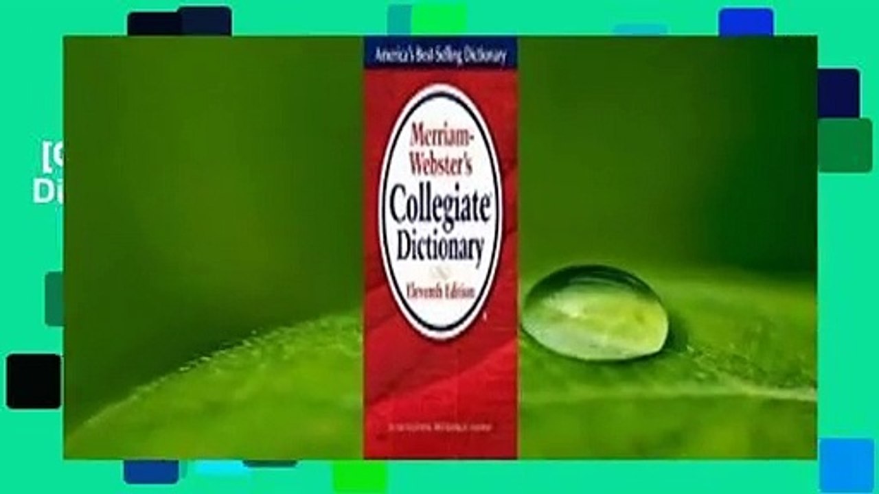 [GIFT IDEAS] Merriam-Webster's Collegiate Dictionary