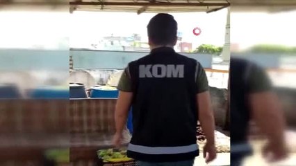 Kaçak içki imalathanesine baskın