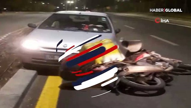 Başkent'te ters yönde kaza yaptı, rahat tavırları pes dedirtti