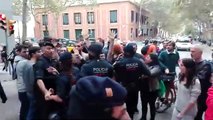 Violència dels Mossos d'Esquadra contra veïns que miren d'aturar un desnonament